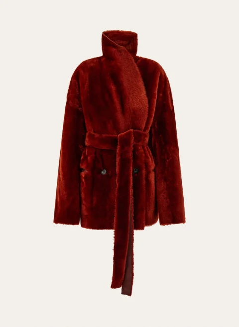 Двулицево палто 'shearling' Ferragamo — снимка 2