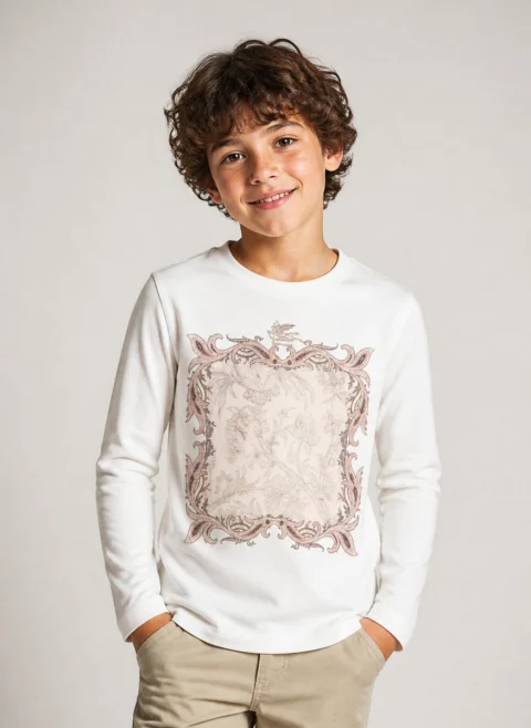 Блуза с принт Etro Kids — снимка 3