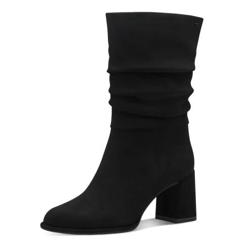 Дамски Боти На Ток TAMARIS – 1-25020-43-001 BLACK — снимка 3