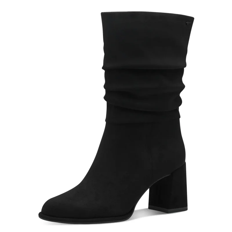 Дамски Боти На Ток TAMARIS – 1-25020-43-001 BLACK — снимка 3