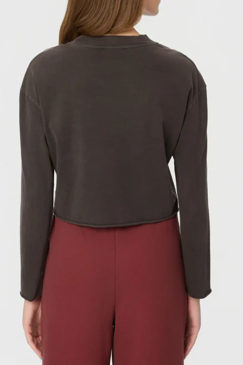 Блуза Boxy Longsleeve DLWL000047 vintage black — снимка 2