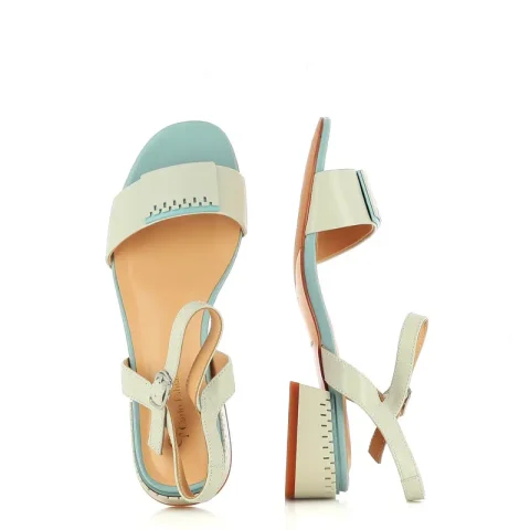 Дамски Сандали На Ток CARLO FABIANI – 5KL652 LIGHT BLUE — снимка 5