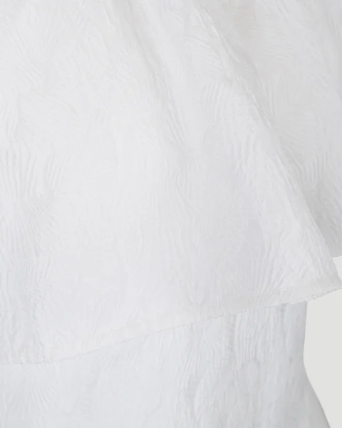 Ivory Knit Lace Top — снимка 3