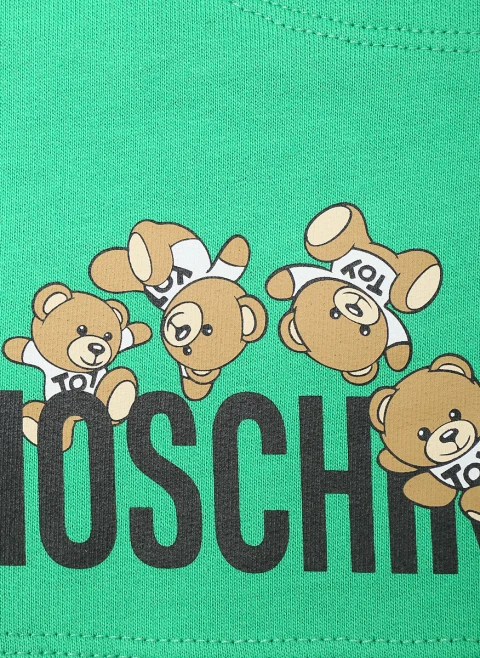 Къс панталон с лого принт Moschino Kids — снимка 4