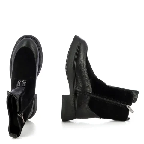 Дамски Равни Боти CARLO FABIANI – 057-2425 BLACK — снимка 5