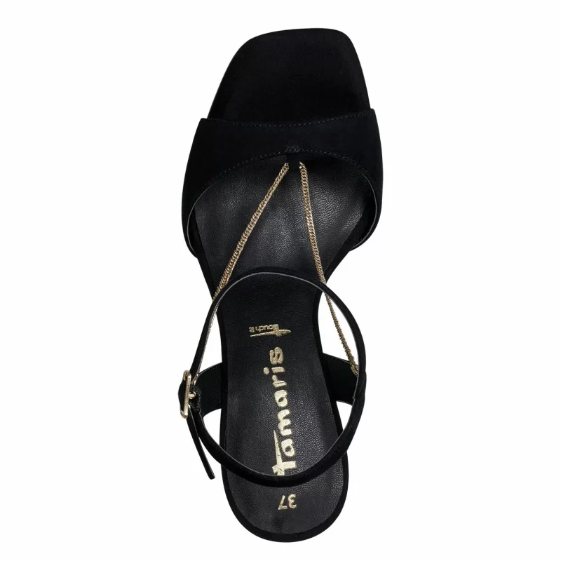 Дамски Сандали На Ток TAMARIS – 1-28004-44-001 BLACK — снимка 5