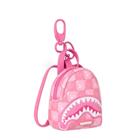Ключодържател PINK NEW CHECK FACES SPRAYGROUND — снимка 6