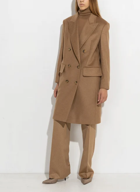 Двуредно палто от вълна Max Mara Cosa — снимка 2