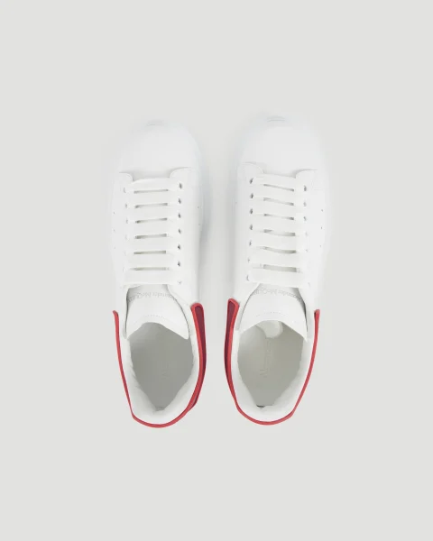 Oversized Sneakers in White and Red — снимка 6