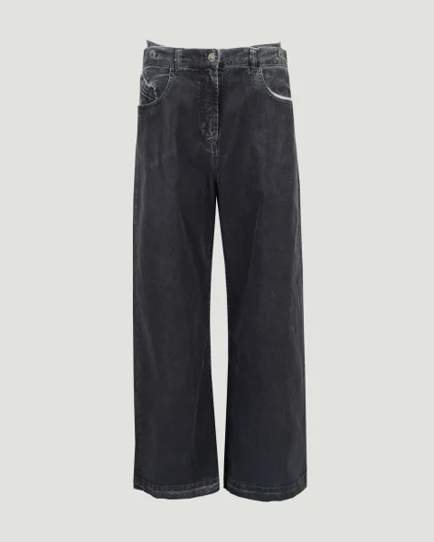 Long Pants in Matte Coated Canvas