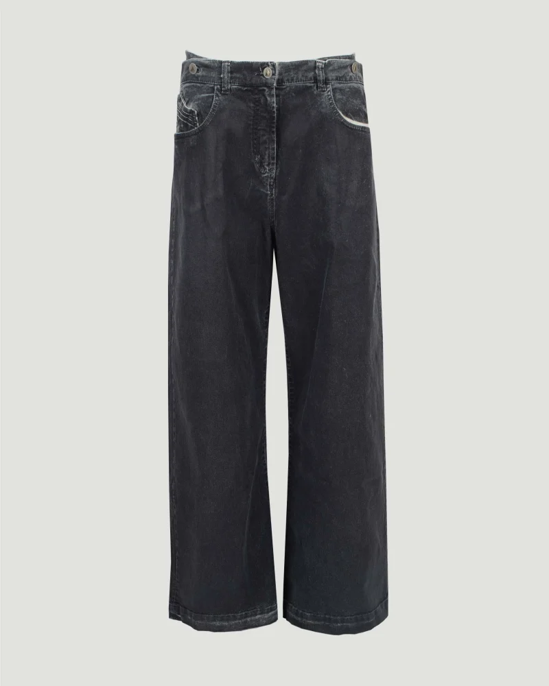Long Pants in Matte Coated Canvas