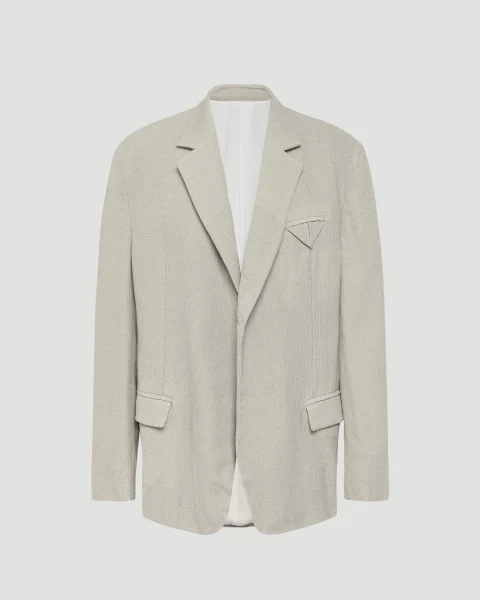 Wool Silk Mouline Jacket