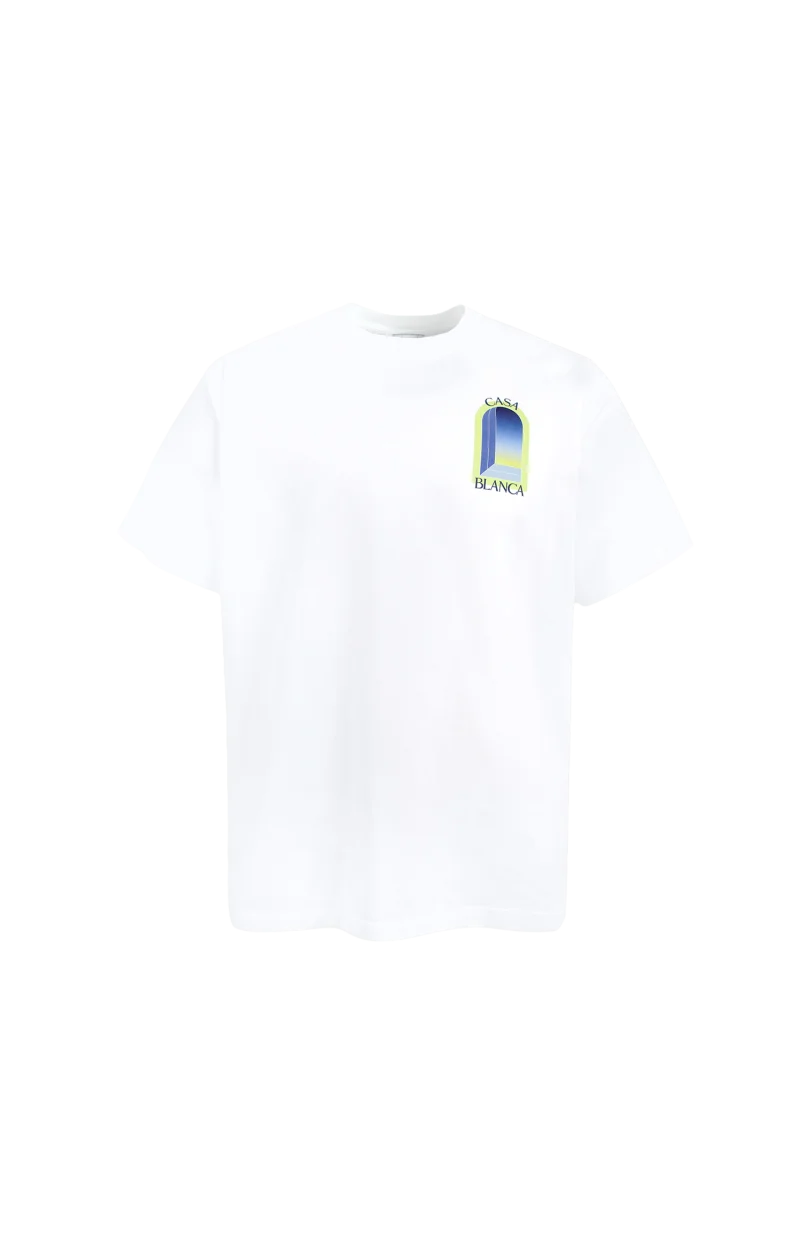 White & Lime Arches Short Sleeve T‑Shirt