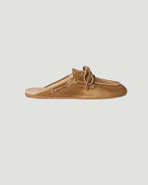 Faded Suede Mules