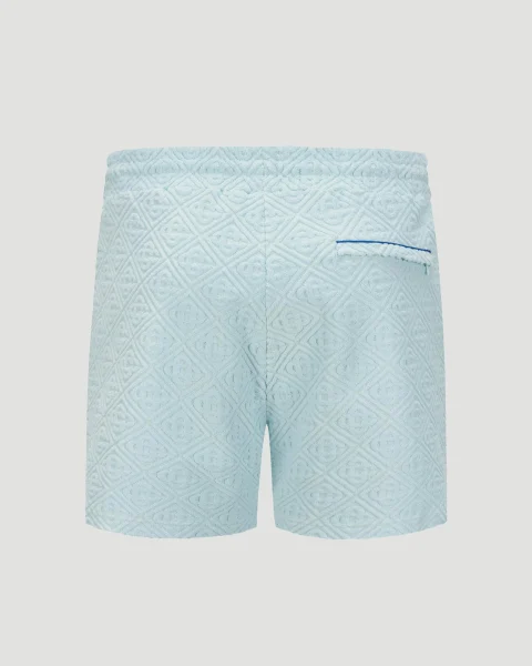 Monogram Towelling Shorts in Blue — снимка 2