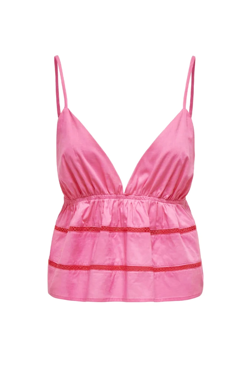 Top Onlrose Holly Singlet Wvn 15319109 17-2519 TCX gin fizz
