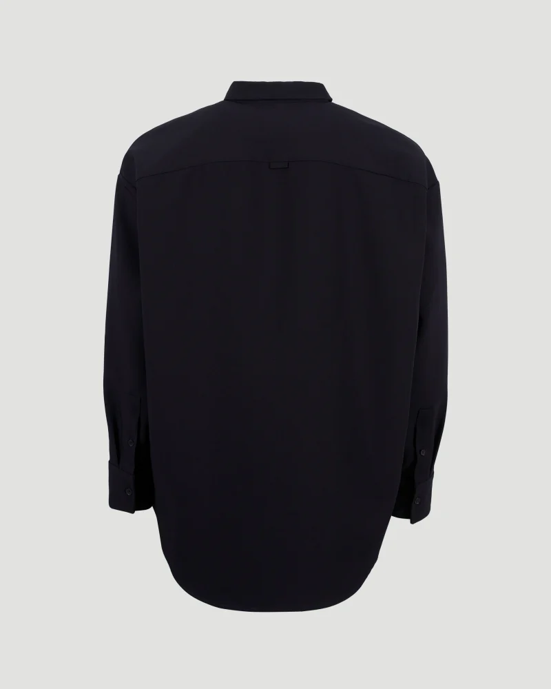 Oversized Shirt in Navy Blue — снимка 3