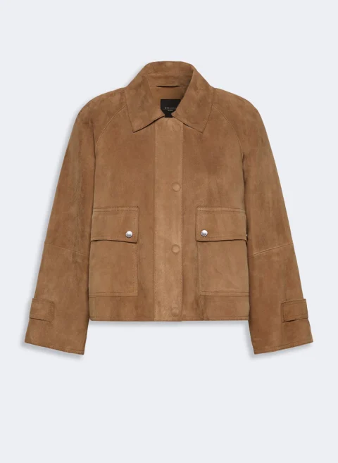 Яке от естетсвен велур Weekend Max Mara Wkdabito — снимка 7