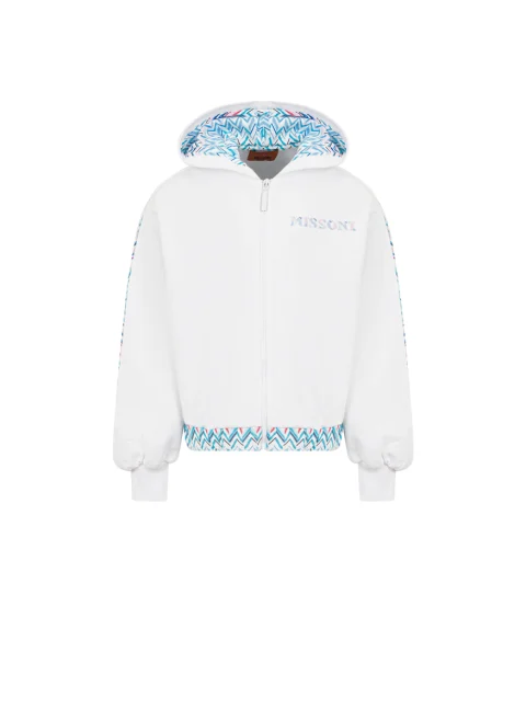 Суитшърт с контрастни детайли Missoni Kids