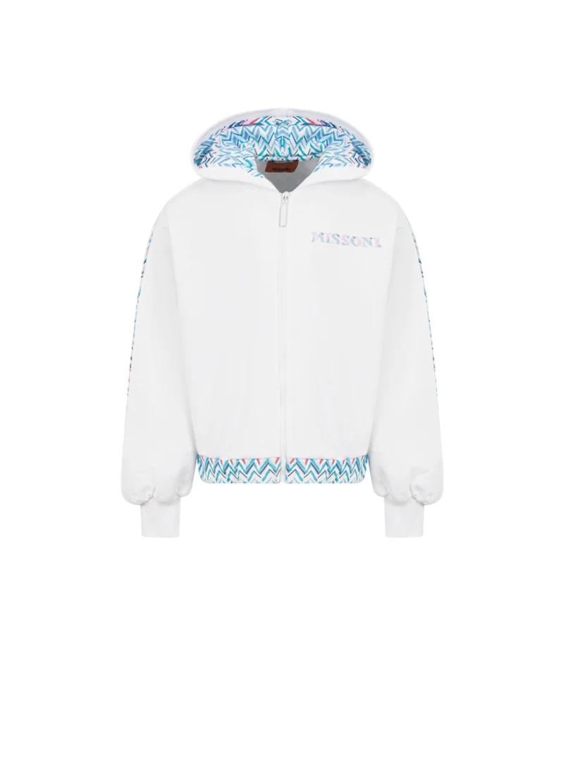 Суитшърт с контрастни детайли Missoni Kids