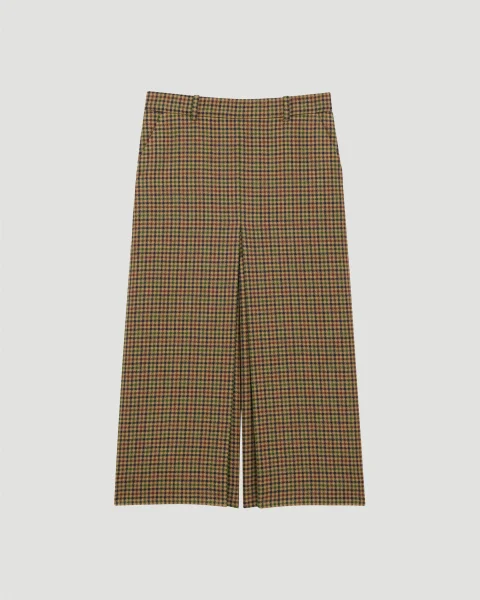 Culottes in Wool Check