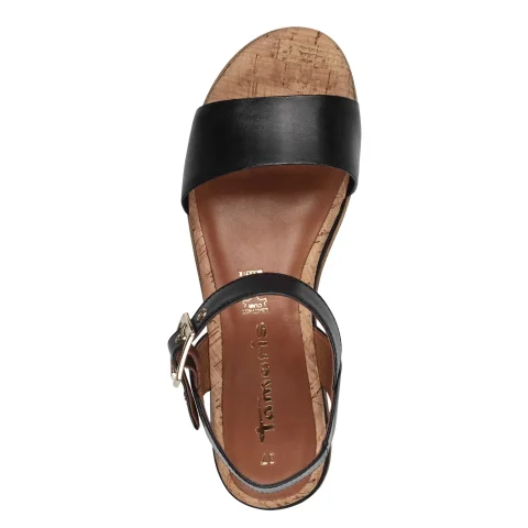 Дамски Сандали На Платформа TAMARIS – 1-28222-42-001 BLACK — снимка 5
