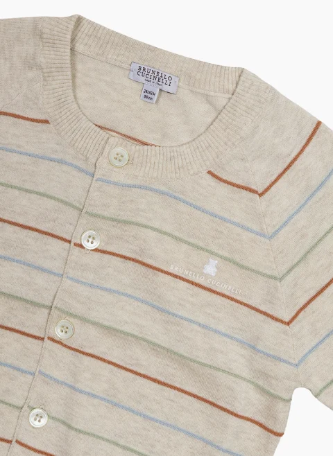 Раирана жилетка Brunello 'Bernie' Cucinelli Kids — снимка 2