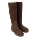 Дамски кафяви ботуши Casadei — снимка 3