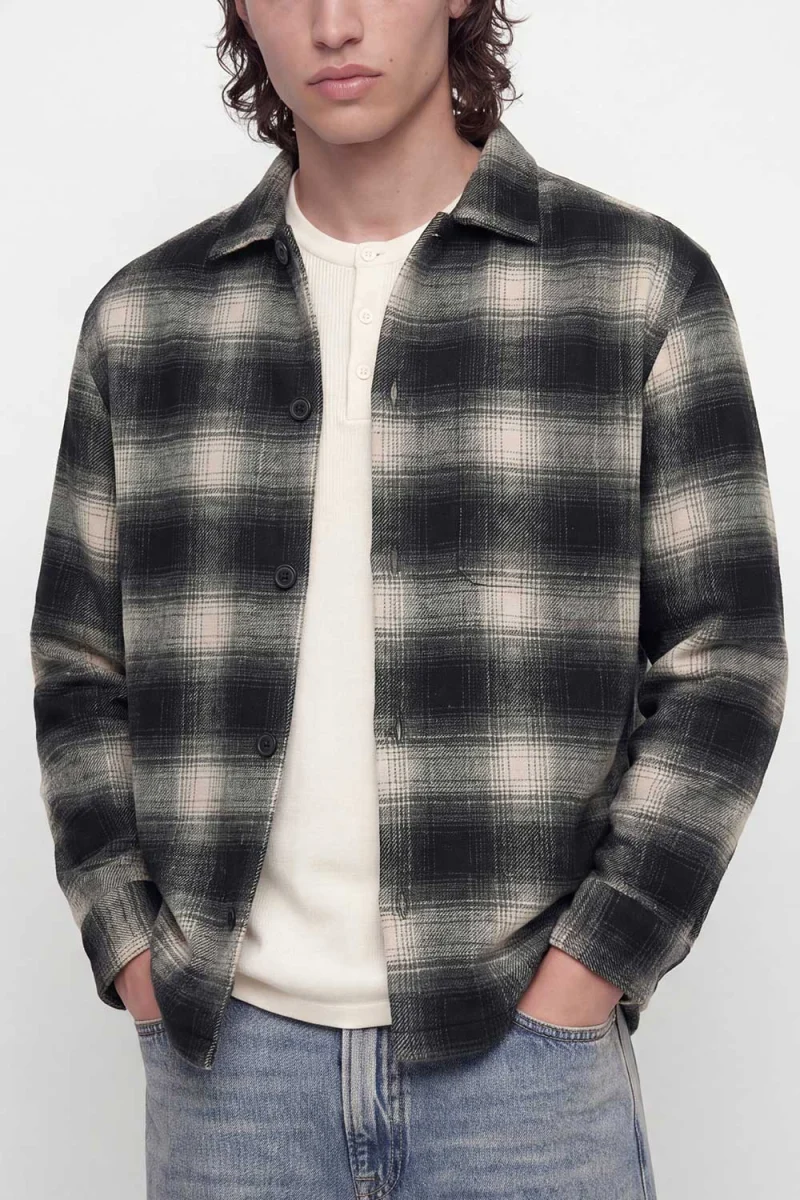 Риза Jjesoho Ollie Overshirt 12300017 19-0201 TCX asphalt — снимка 2