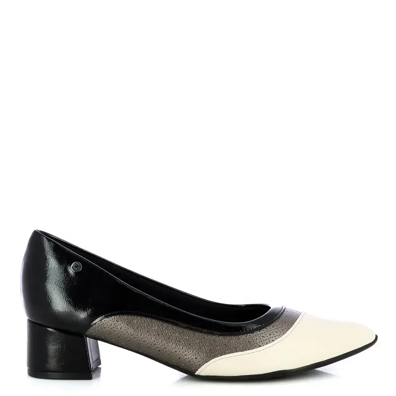 Токчета PICCADILLY – 739090 TACI PRETO/PEWTER/OFF WHITE