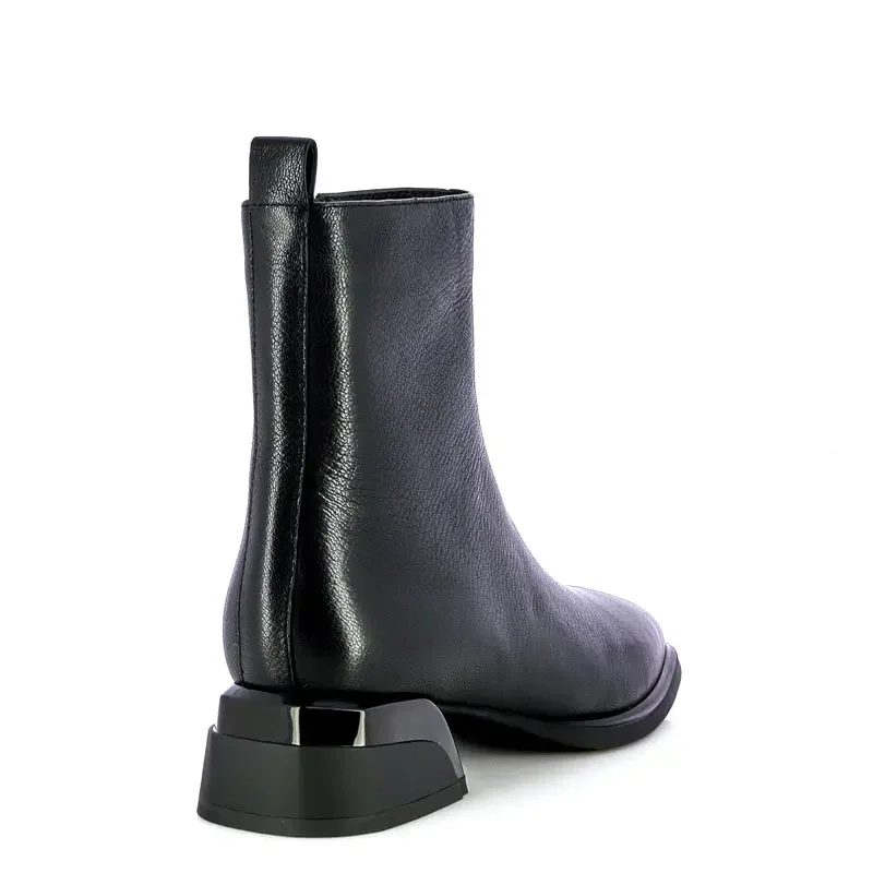 Дамски Боти На Ток CARLO FABIANI – 26366006 BLACK LEATHER — снимка 2