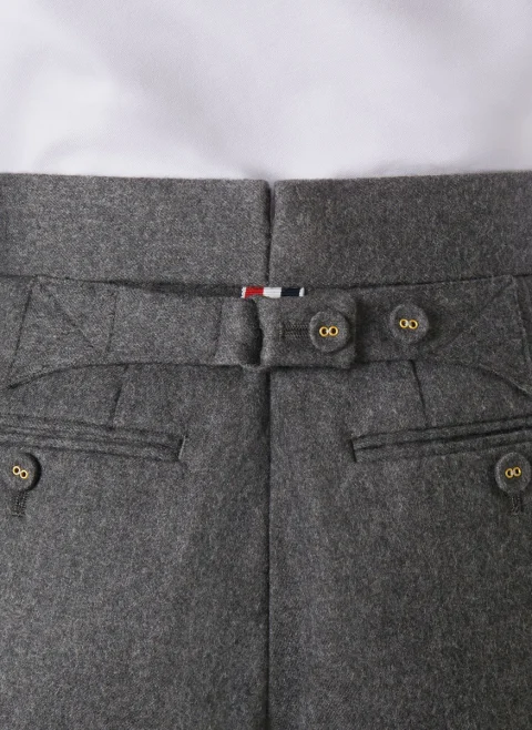 Къс панталон с централен фабричен ръб Thom Browne — снимка 3