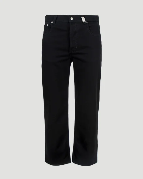 Straight-Leg Jeans in Black