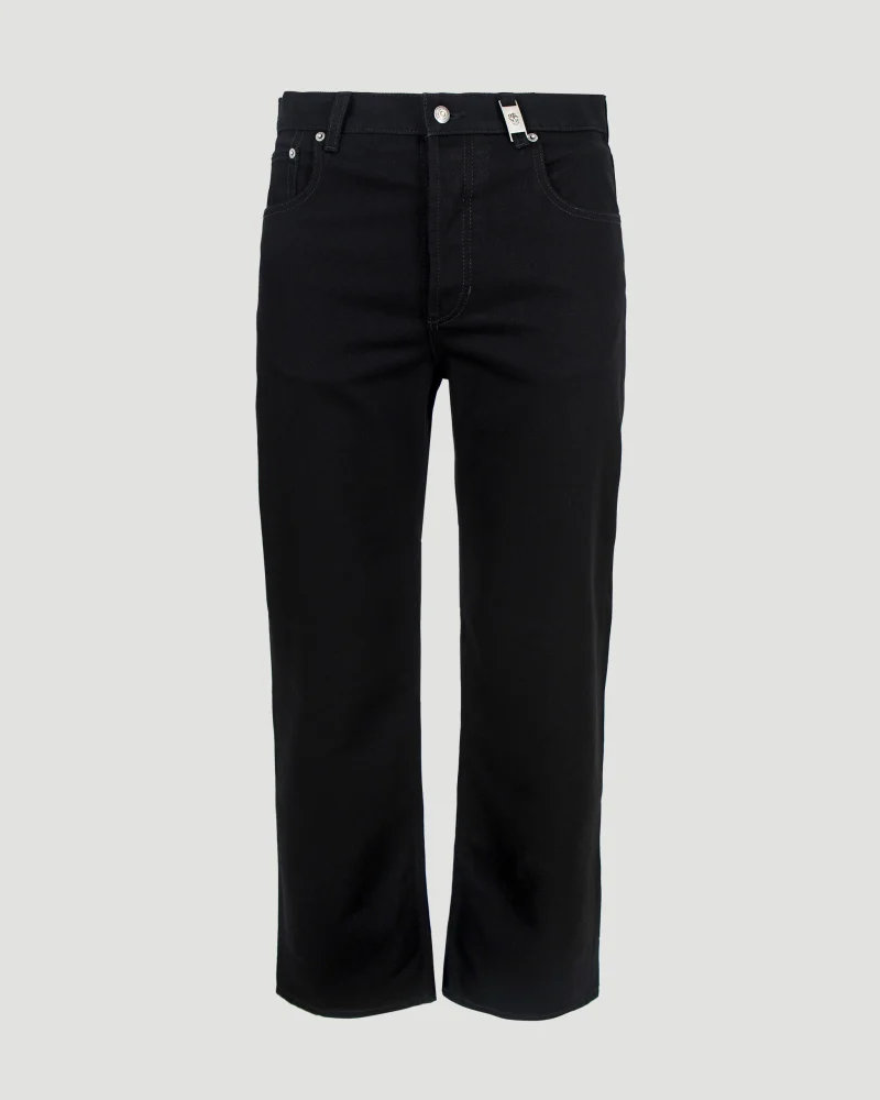 Straight-Leg Jeans in Black