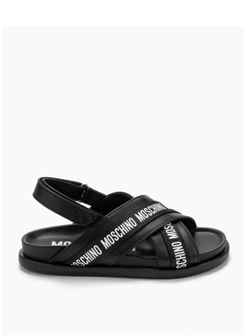 Сандали с лого принт Moschino Kids