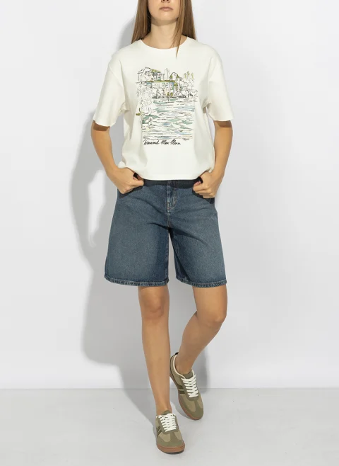 Тишърт 'Boxy fit' Weekend Max Mara Wkdsala — снимка 1