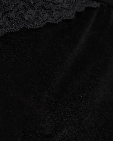 Lace Pyjama Pants in Black — снимка 3