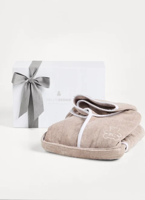 Халат за баня с контрастни детайли 'Bernie' Brunello Cucinelli Kids — снимка 10