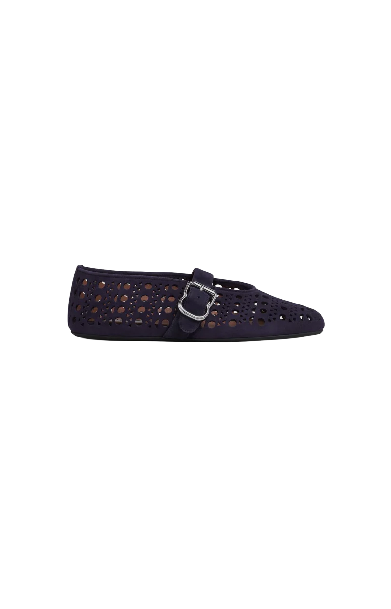 Ballet Flats Vienne in Suede