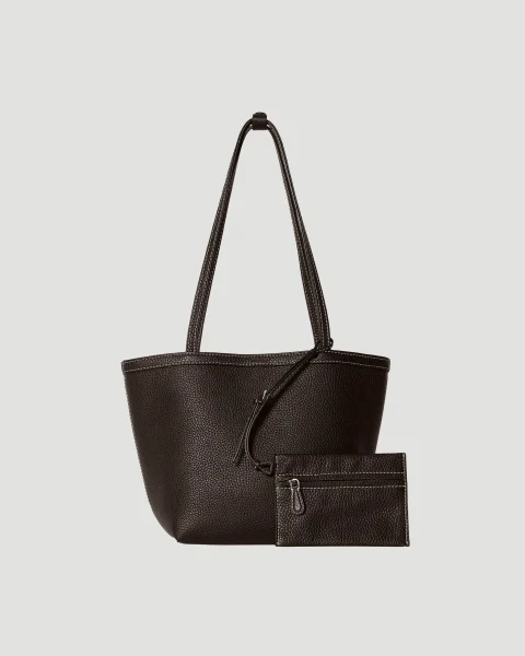 Medium Park Tote Stitch Bag in Leather — снимка 4