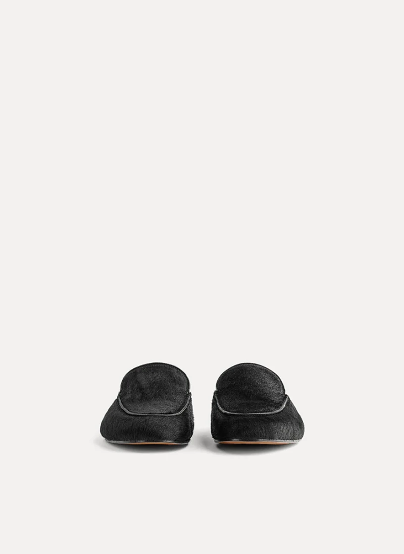 Сабо с 'pony' ефект 'loafer style' forte_forte — снимка 3