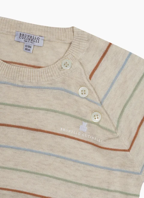 Раиран пуловер Brunello 'Bernie' Cucinelli Kids 24-36 — снимка 3