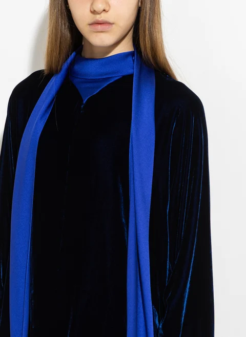 Блуза от кадифе и макси панделка Lanvin — снимка 3