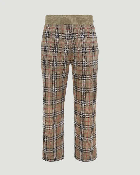 Check Jacquard Trousers