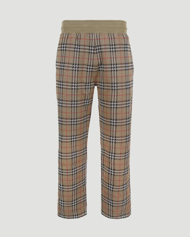 Check Jacquard Trousers