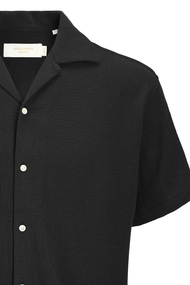 Риза Jorcoba Stripe Resort Ss 12271060 C-N10 black — снимка 2