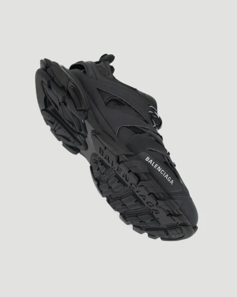 Track Sneaker in Black Mesh and Nylon — снимка 4