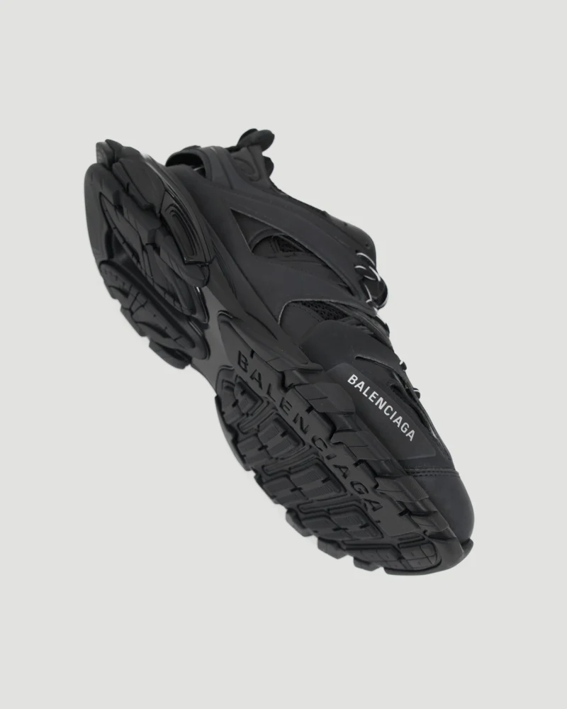 Track Sneaker in Black Mesh and Nylon — снимка 4