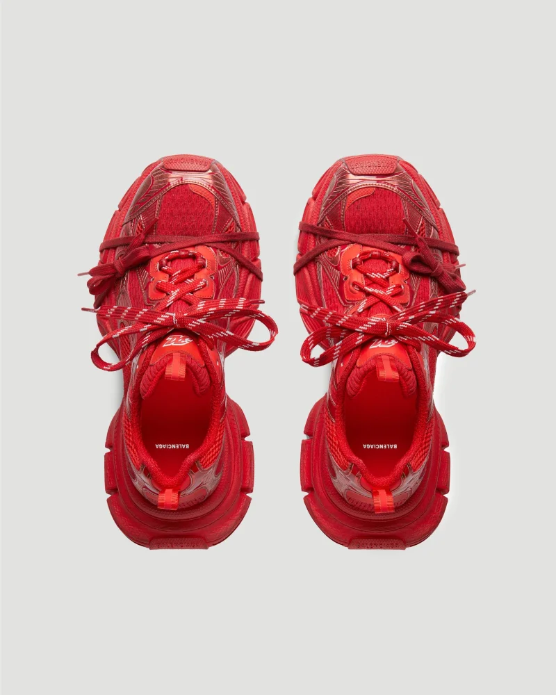 3XL Sneaker in Red Mesh and Polyurethane — снимка 3