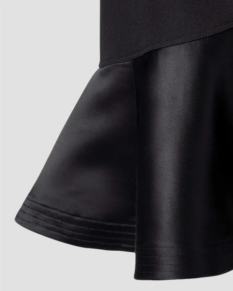 Grain de Poudre Wool Skirt in Black — снимка 4